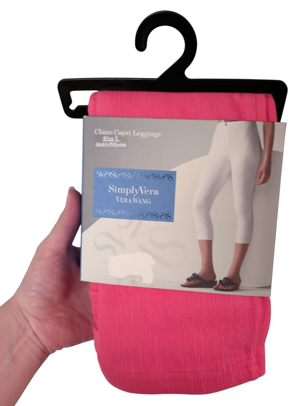 Retail $36 Simply Vera Wang Chino Ocean Rose Capri Leggings